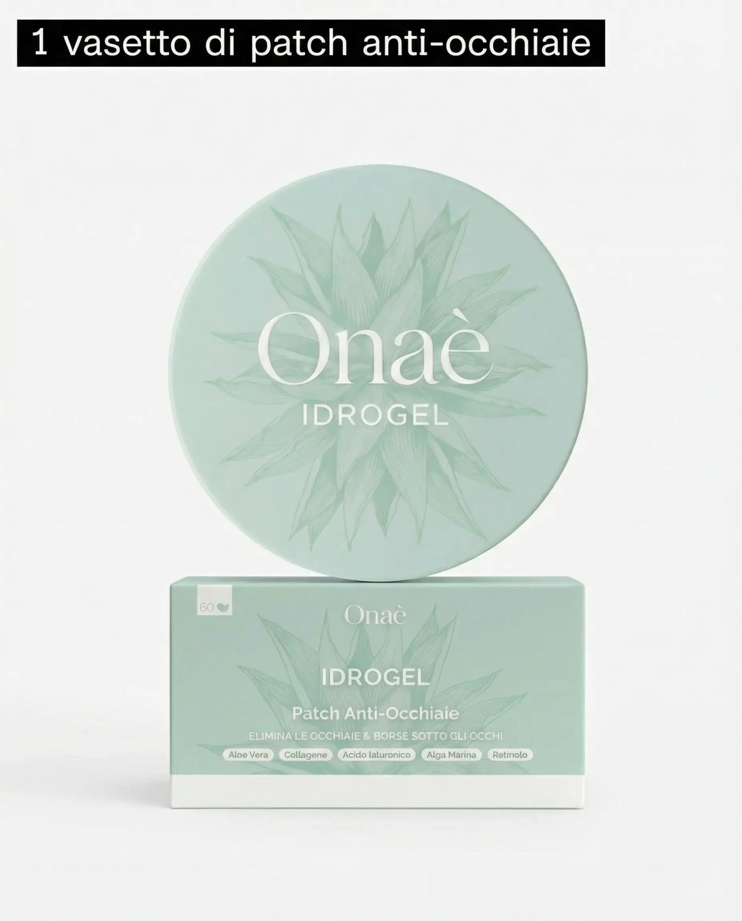 Onaè - Patch Idrogel Anti-Occhiaie (100% Aloe Vera)